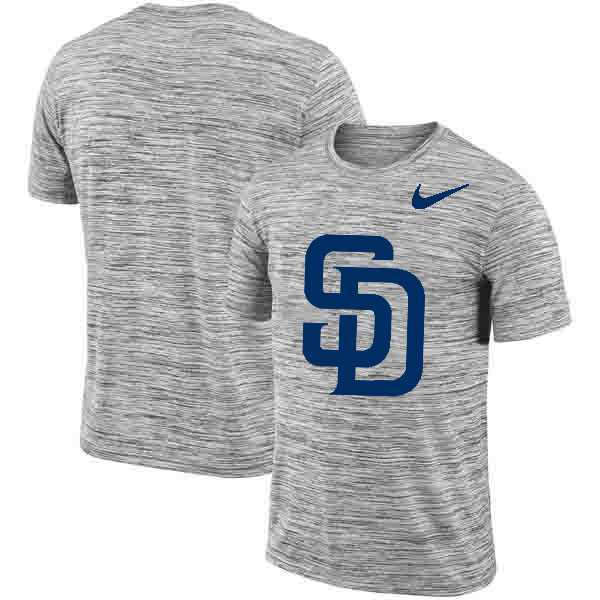 San Diego Padres  Nike Heathered Black Sideline Legend Velocity Travel Performance T-Shirt,We sell and wholesale San Diego Padres  Nike Heathered Black Sideline Legend Velocity Travel Performance T-Shirt on line form chian!